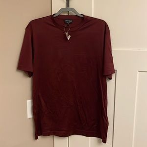 Giorgio Armani Merlot crewneck tee